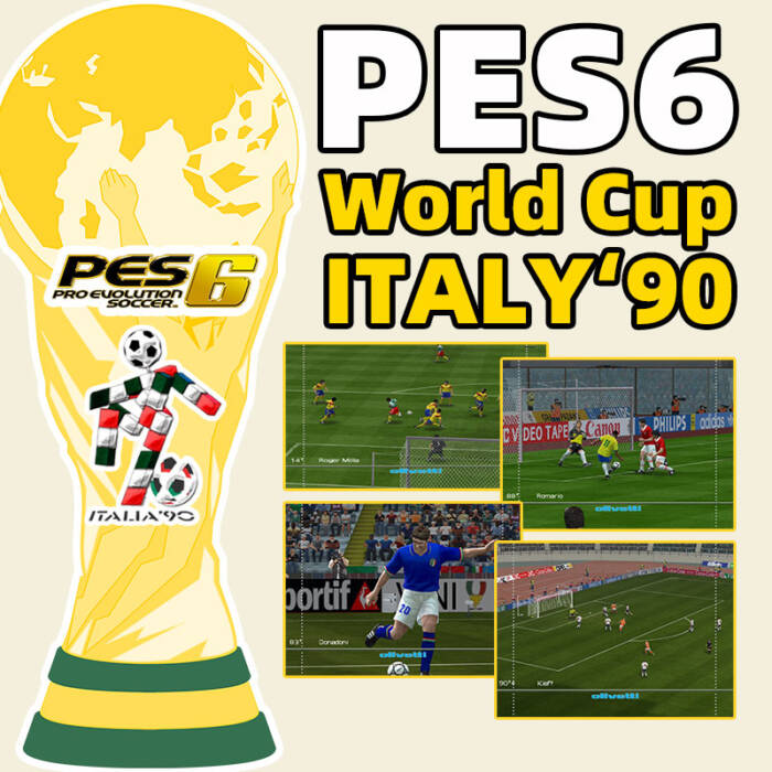 PES6 World Cup Italy 1990 patch mod