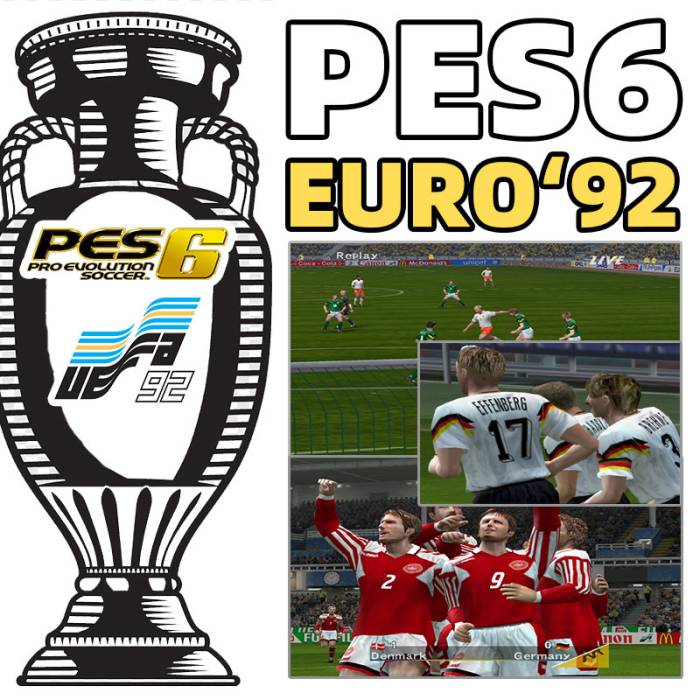 PES6 UEFA EURO 1992 game patch mod