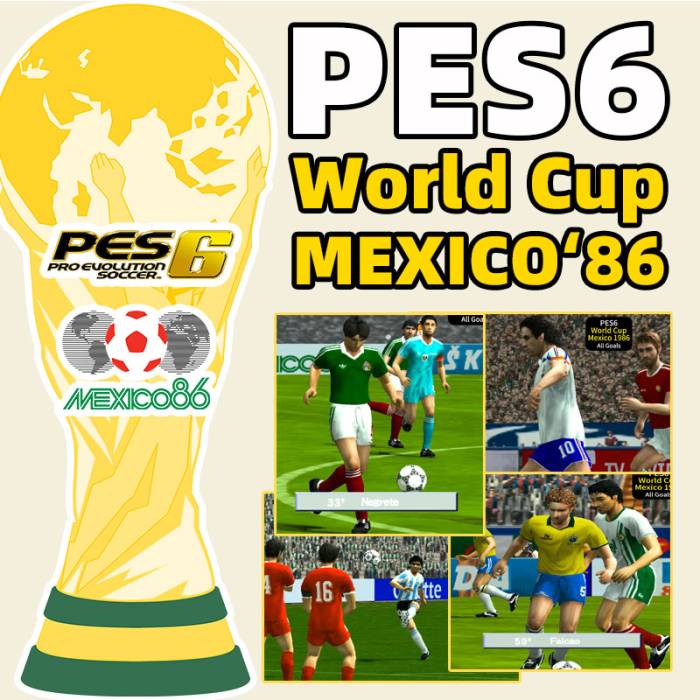 PES6 World Cup Mexico 1986 patch mod
