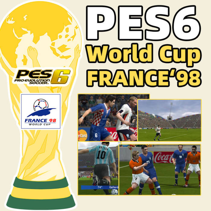PES6 World Cup France 1998 patch mod