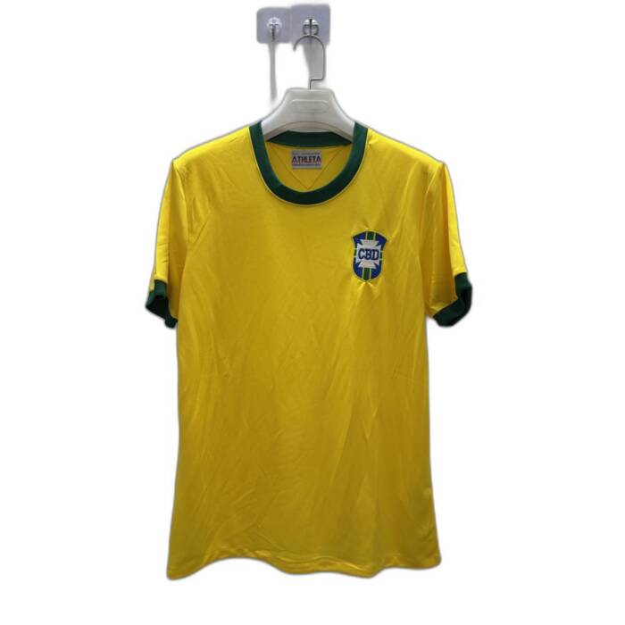 World Cup 70 Brazil Jersey Home kit 1970 retro reissue free shipping