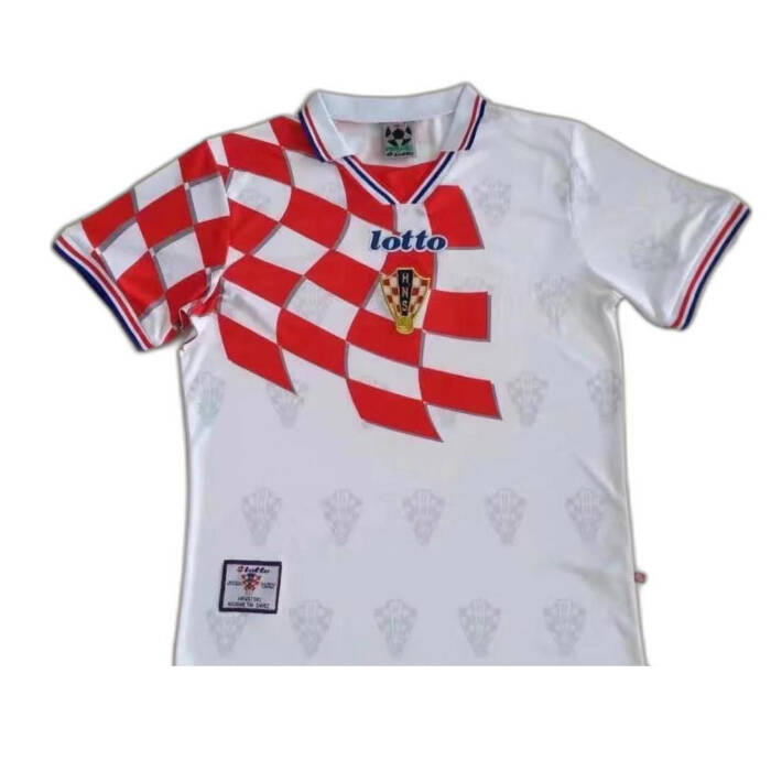 World Cup 98 Croatia Jersey Home kit 1998 retro reissue free shipping